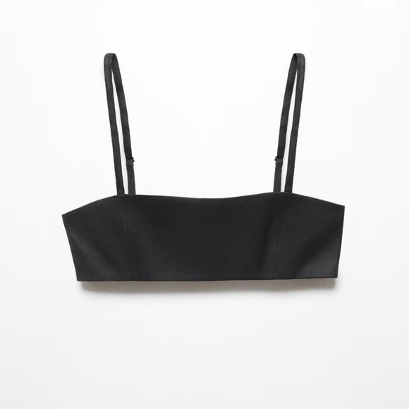 Mango linen crop top - Picture 1 of 4